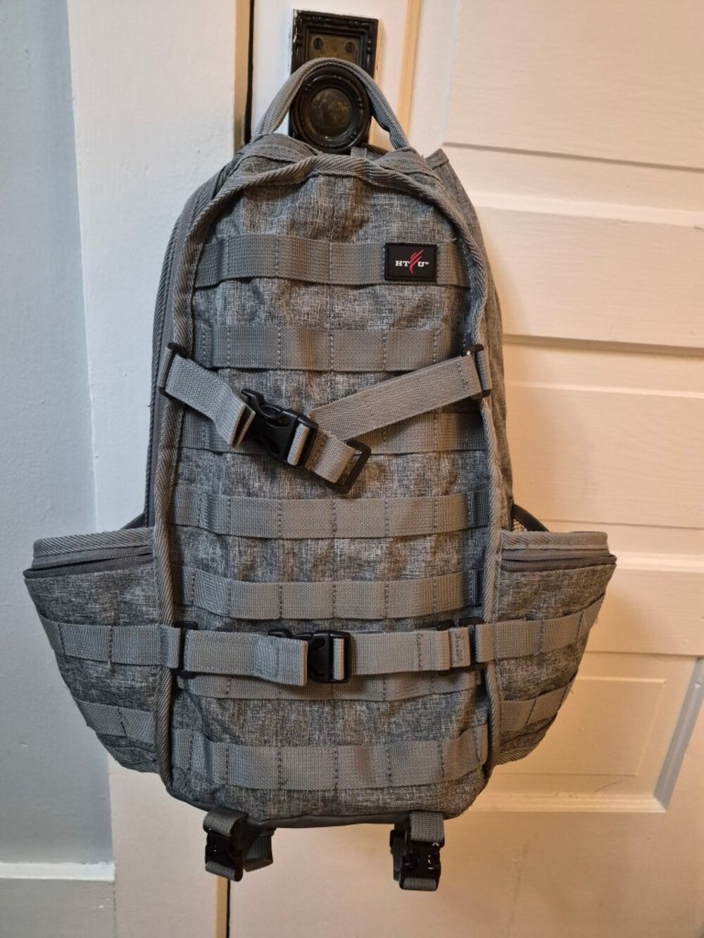 HTU (HT/U) grey tactical / skateboarding backpack